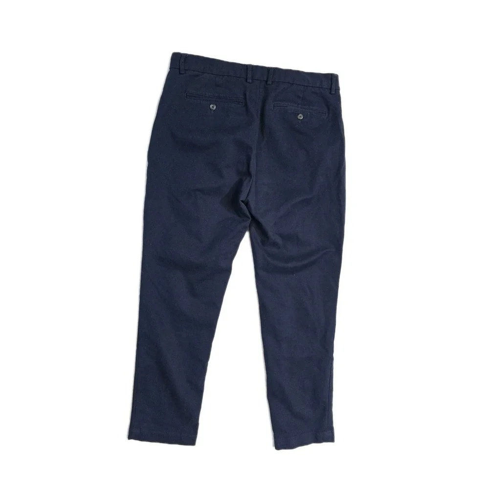 banana republic Men's‎  Dress Pants 34x32 Navy Blue  Cotton  Slim Fit